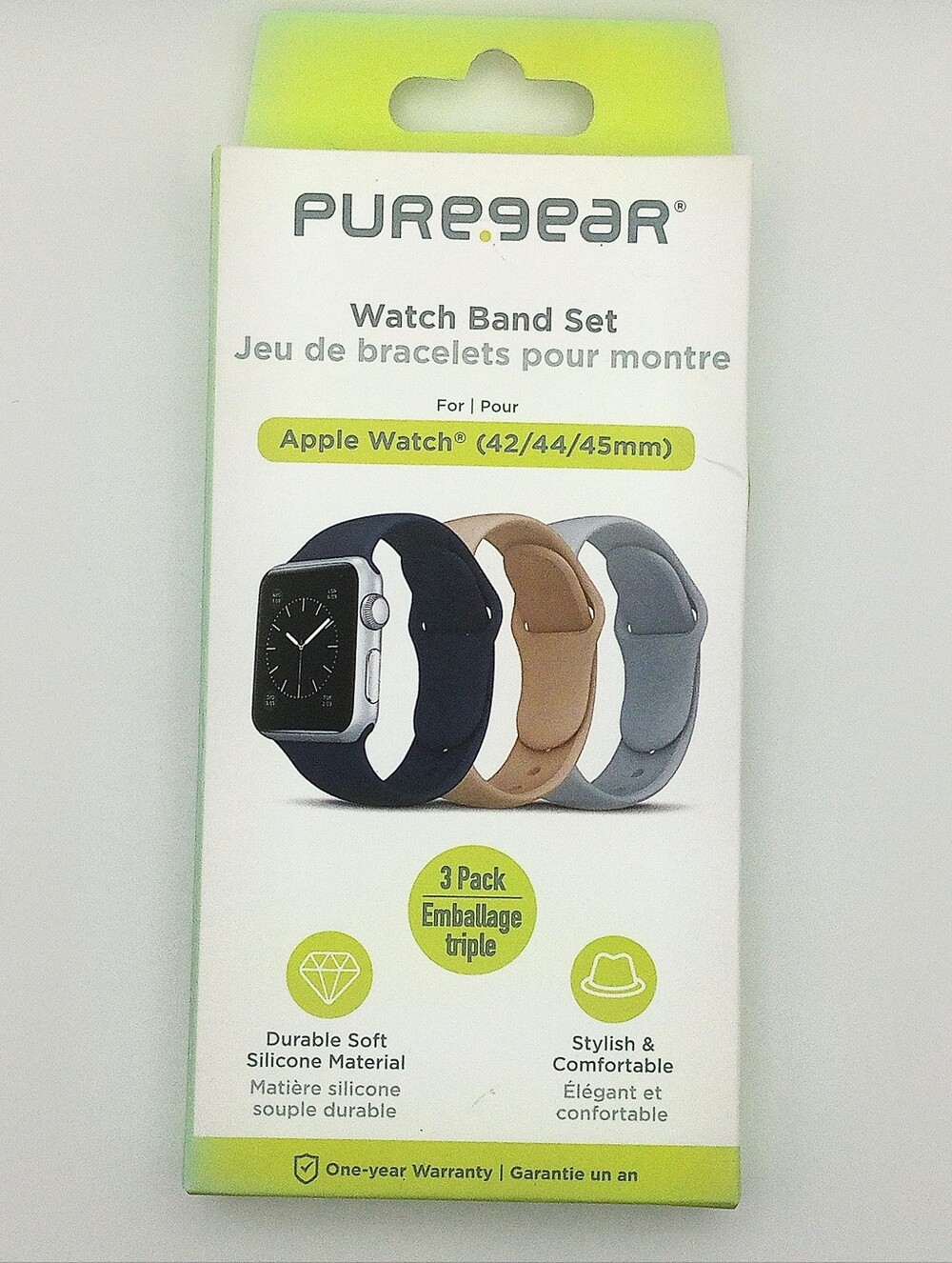 PureGear Soft‑Touch Apple Watch Band 3‑Pack – 42/44/45mm – NWT - Picture 4 of 12